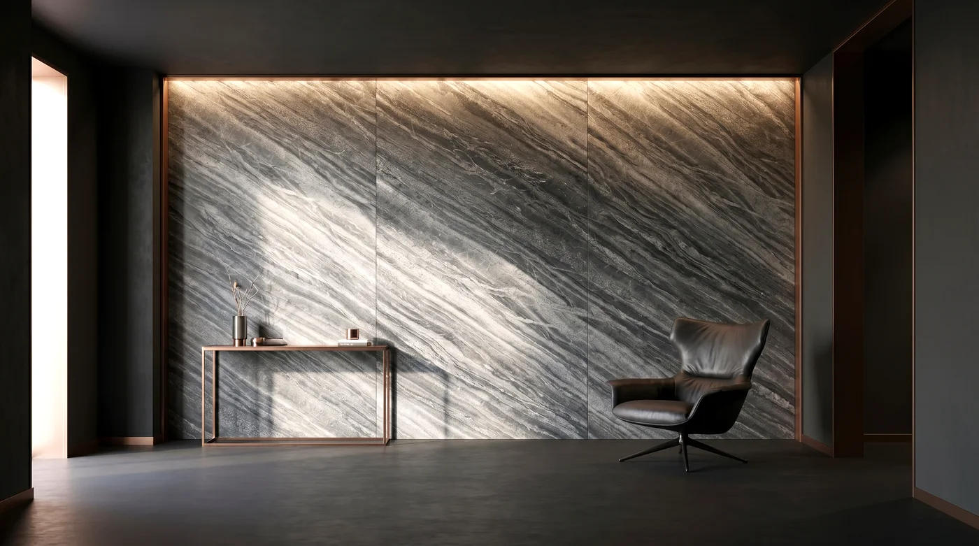 המחשה בחלל — Grey Wave Marble
